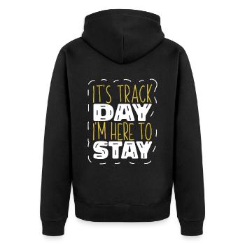 Go karting, karting, karting races - Unisex Premium Organic Zip Hoodie - black - Back - Nico (187cm)