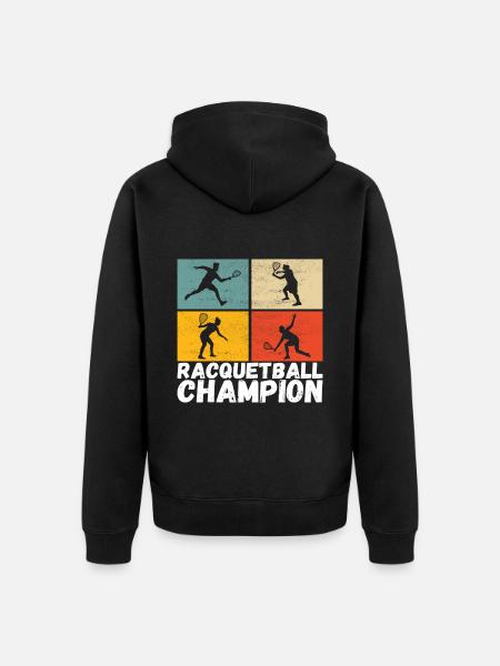 Racquetball Racquetball Player - Unisex Premium Organic Zip Hoodie - black