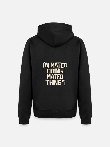 I'm Mateo doing Mateo things - Unisex Premium Bio Zip Hoodie - Schwarz