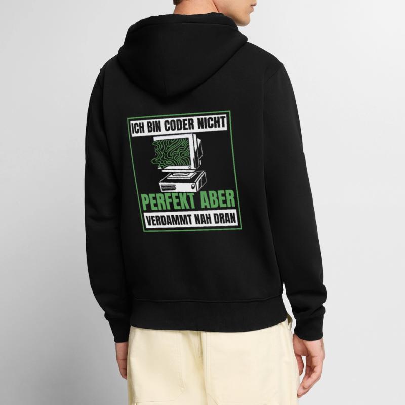 Développeur Coder Programmeur Humour Veste à capuche bio Premium Unisexe
