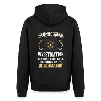 Paranormal Investigation - Ghost Investigator - Unisex Premium Organic Zip Hoodie - black - Back - Nico (187cm)