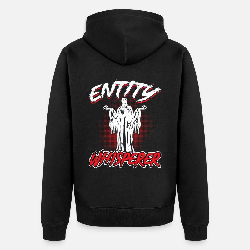 Entity Whisperer - Ghost Investigator - Unisex Premium Bio Zip Hoodie - Schwarz