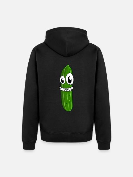 Concombre fou concombre - Veste Ă capuche bio Premium Unisexe - noir
