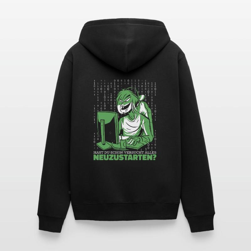 Entwickler Coder Programmierer Computer Unisex Premium Bio Zip Hoodie
