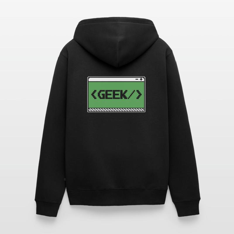 Développeur Coder Programmeur Geek Veste à capuche bio Premium Unisexe