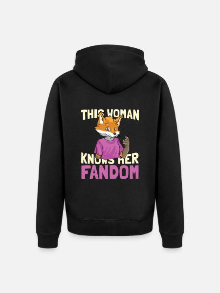 Furry Fandom Fursuits Funny - Unisex Premium Organic Zip Hoodie - black