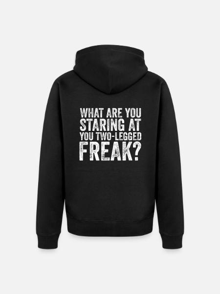 Amputated Leg Prosthesis Gift - Unisex Premium Organic Zip Hoodie - black