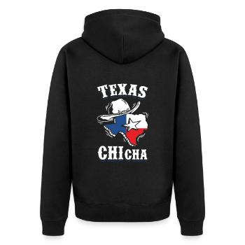 Texas - Veste à capuche bio Premium Unisexe - noir - Dos - Nico (187cm)