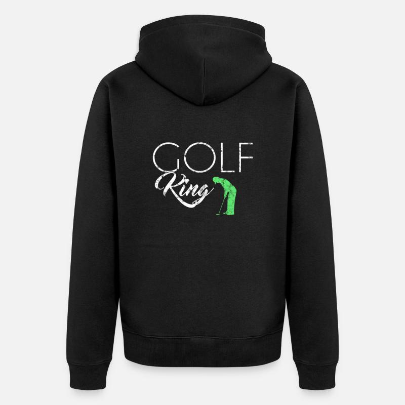 Roi du golf - Veste à capuche bio Premium Unisexe - noir