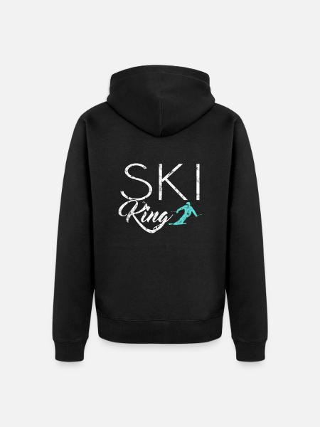 Ski King - Veste à capuche bio Premium Unisexe - noir