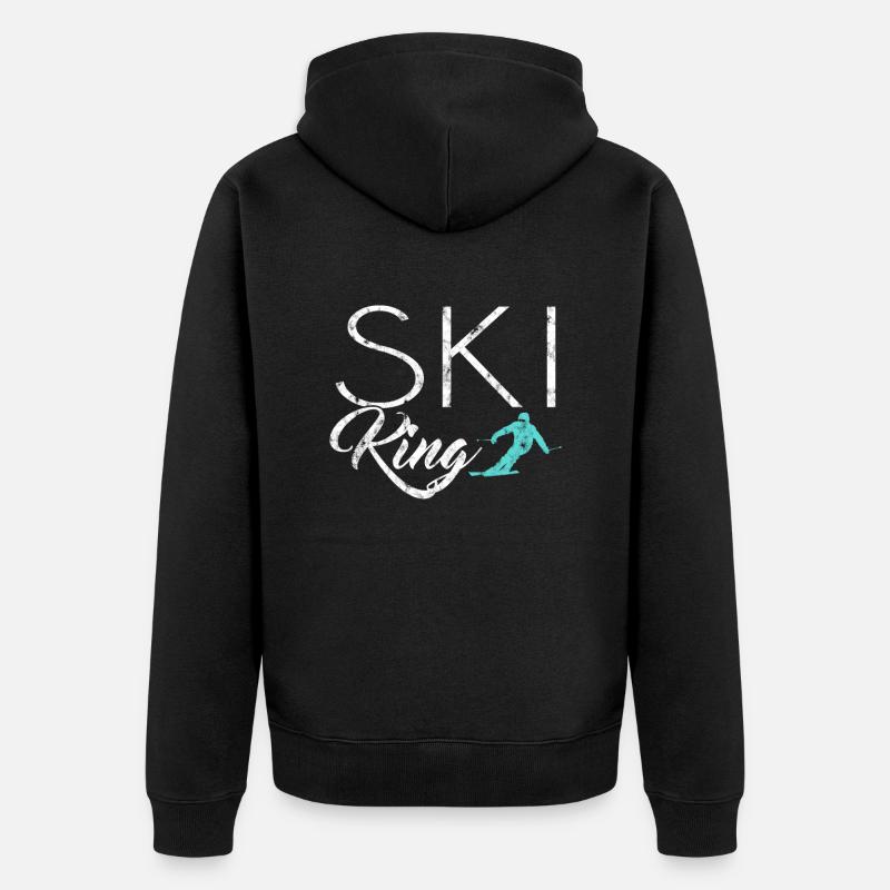 Ski King - Veste à capuche bio Premium Unisexe - noir
