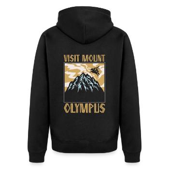 Mythologie grecque Visitez le mont Olympe Grèce antique - Veste à capuche bio Premium Unisexe - noir - Dos - Nico (187cm)