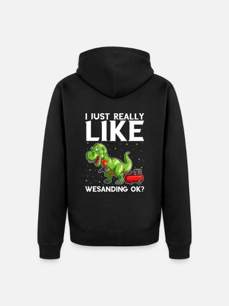 Autolackierer Angebot für Autolackierer - Unisex Premium Bio Zip Hoodie - Schwarz