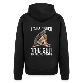 Mythologie grecque Je toucherai le soleil Dieu antique - Veste à capuche bio Premium Unisexe - noir - Dos - Nico (187cm)