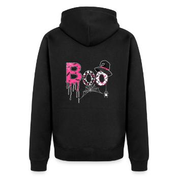 Boo Ghost Scary Trick ou Treat Halloween - Veste à capuche bio Premium Unisexe - noir - Dos - Nico (187cm)