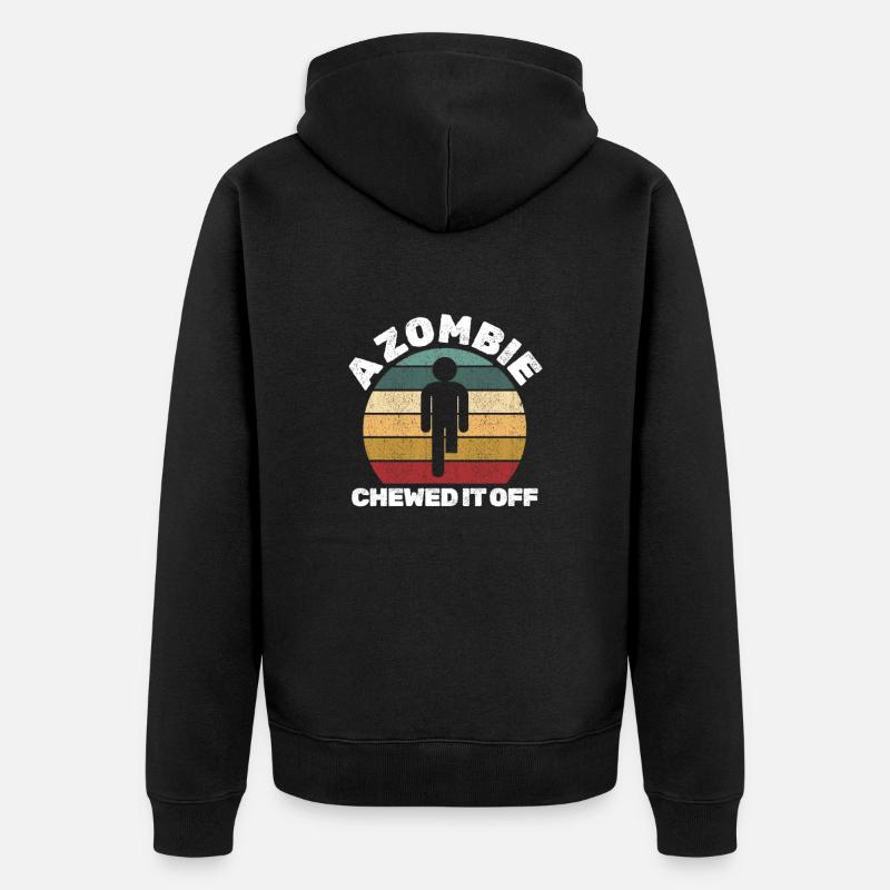 Amputation Amputation Prosthesis Gift - Unisex Premium Organic Zip Hoodie - black