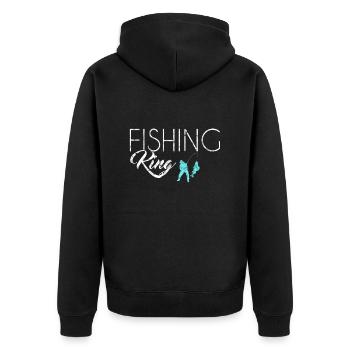 Roi de la pêche - Veste à capuche bio Premium Unisexe - noir - Dos - Nico (187cm)