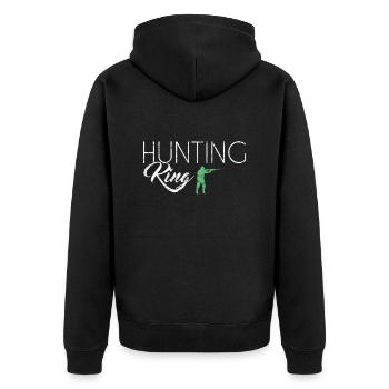 Roi de la chasse - Veste à capuche bio Premium Unisexe - noir - Dos - Nico (187cm)