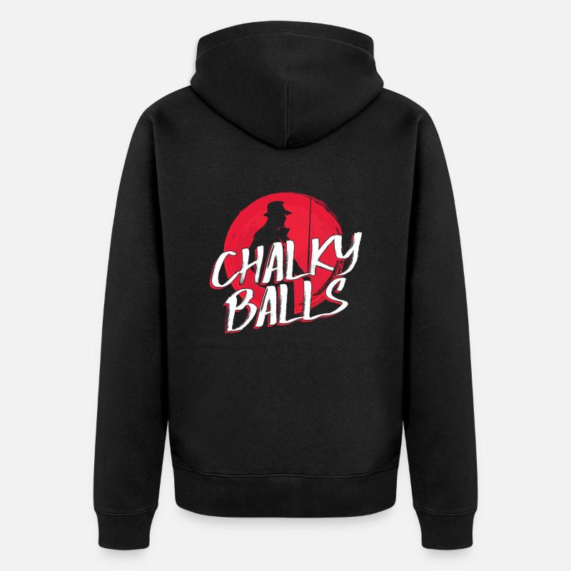Crayeurs Balls - Billard amusant - Veste à capuche bio Premium Unisexe - noir