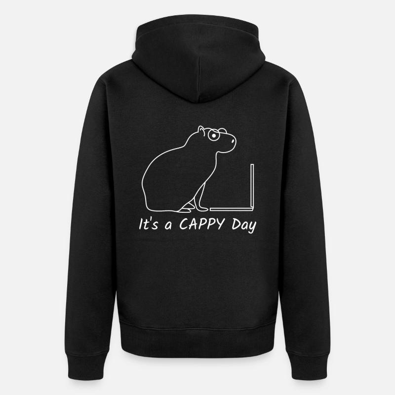 Capybara Capybaras - Veste à capuche bio Premium Unisexe - noir