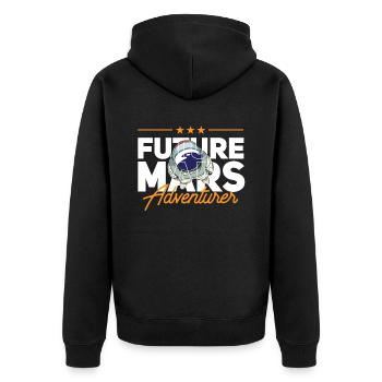 Future Mars Adventurer Astronaut Planet - Veste à capuche bio Premium Unisexe - noir - Dos - Nico (187cm)