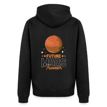 Futur astronaute de Mars Traveler Planet - Veste à capuche bio Premium Unisexe - noir - Dos - Nico (187cm)