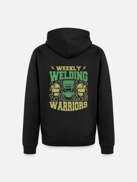 Welder Locksmith Witty - Unisex Premium Organic Zip Hoodie - black