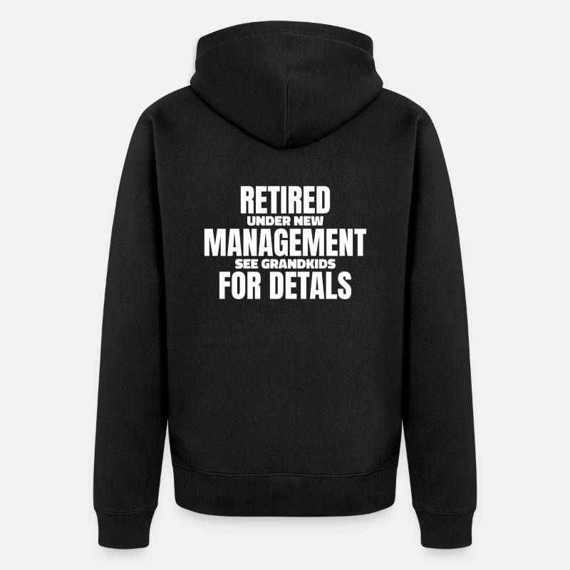 Pension de pensionné - Veste à capuche bio Premium Unisexe - noir