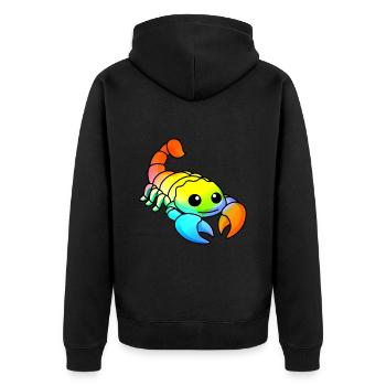 Scorpion Comic Animal - Veste à capuche bio Premium Unisexe - noir - Dos - Nico (187cm)