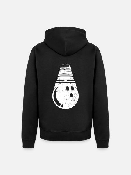 Hakende Kugeln - Lustiges Bowling - Unisex Premium Bio Zip Hoodie - Schwarz