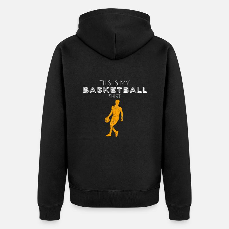 Chemise de basket-ball - Veste à capuche bio Premium Unisexe - noir