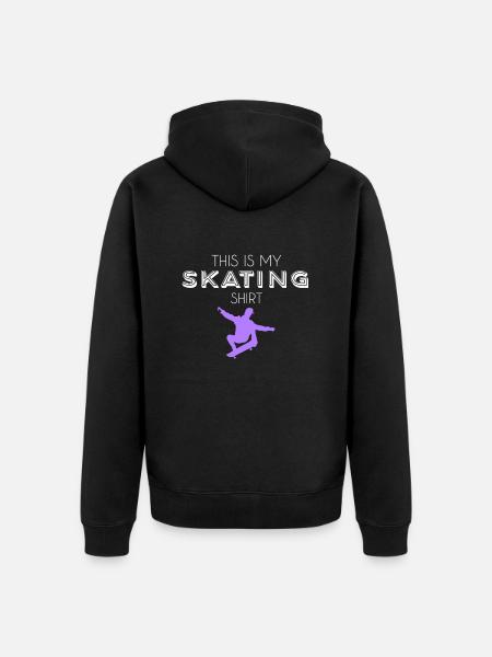 skating shirt - Unisex Premium Bio Zip Hoodie - Schwarz