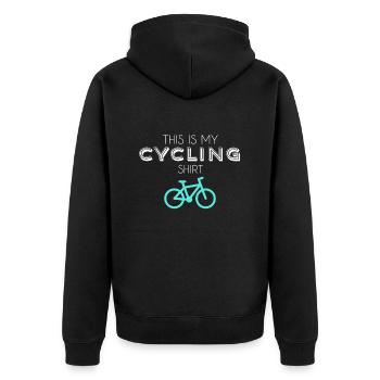 Chemise de cyclisme - Veste à capuche bio Premium Unisexe - noir - Dos - Nico (187cm)