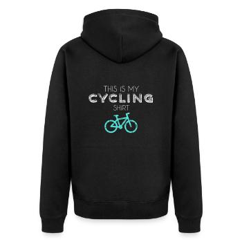 Chemise de cyclisme - Veste à capuche bio Premium Unisexe - noir - Dos - Nico (187cm)