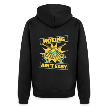 Hoeing Ain’t Easy Allotment Garden - Veste à capuche bio Premium Unisexe - noir - Dos - Nico (187cm)