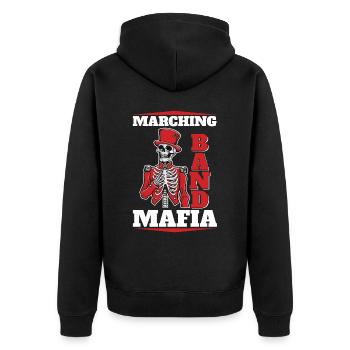 Fan train marching band - Unisex Premium Organic Zip Hoodie - black - Back - Nico (187cm)