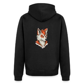 Furry Fandom Fursuits - Veste à capuche bio Premium Unisexe - noir - Dos - Nico (187cm)