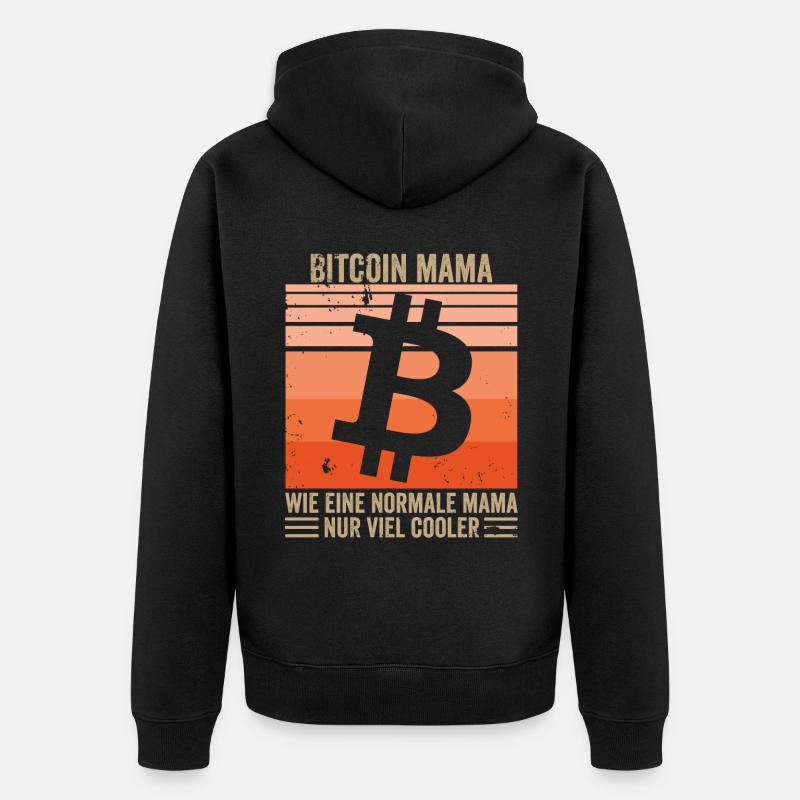 Bitcoin Mama - Veste à capuche bio Premium Unisexe - noir