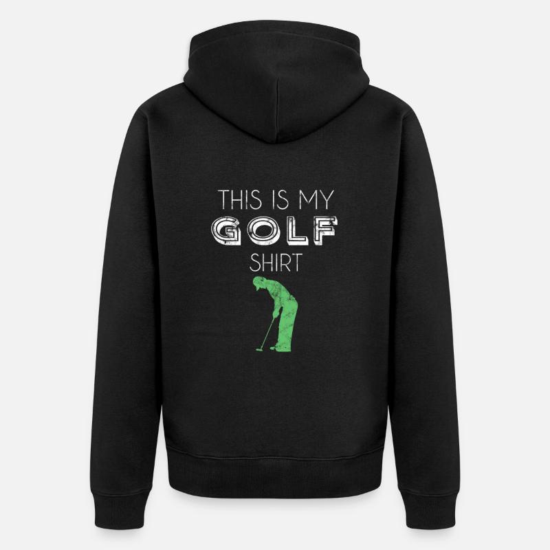 Chemise de golf - Veste à capuche bio Premium Unisexe - noir