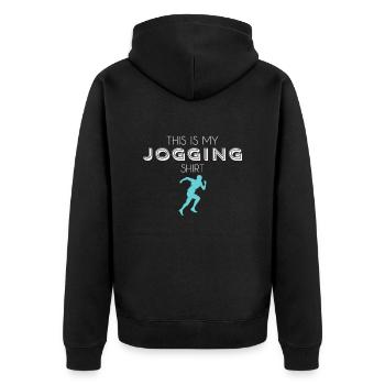 Chemise de jogging - Veste à capuche bio Premium Unisexe - noir - Dos - Nico (187cm)