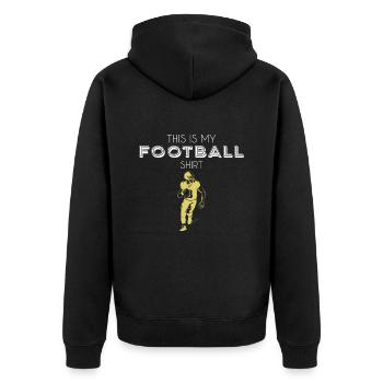 Maillot de football - Veste à capuche bio Premium Unisexe - noir - Dos - Nico (187cm)