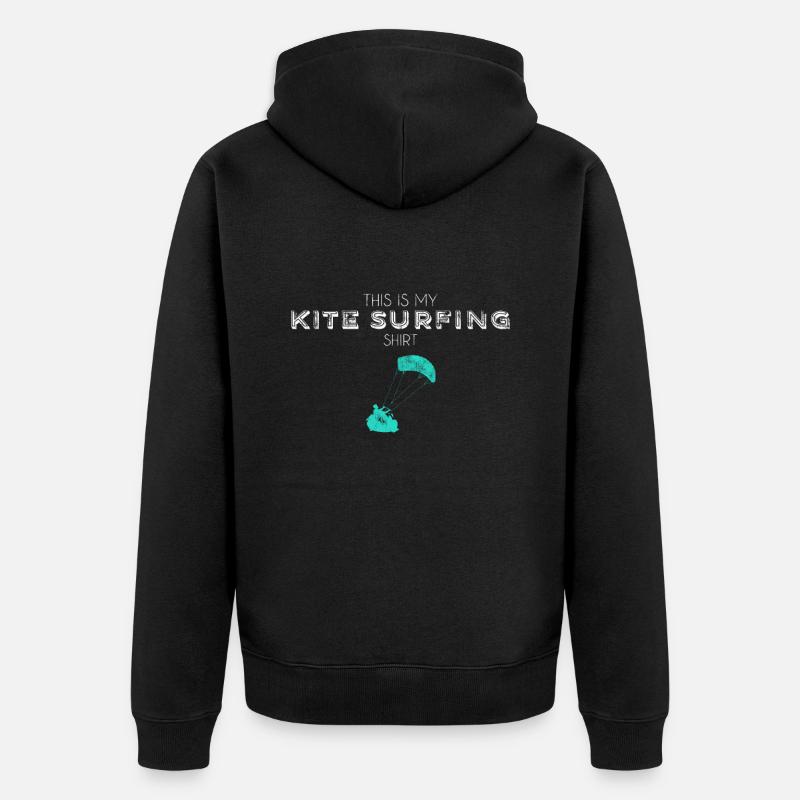 Chemise Kite Surf - Veste à capuche bio Premium Unisexe - noir