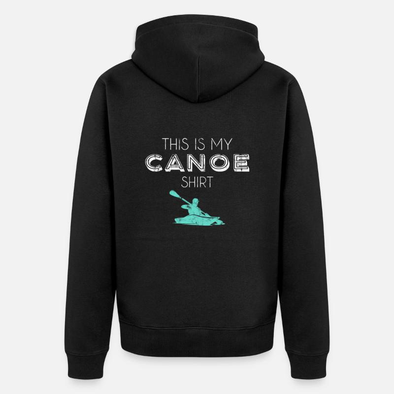 Chemise de canoë - Veste à capuche bio Premium Unisexe - noir