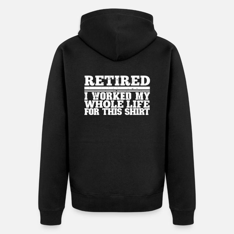 Pension de pensionné - Veste à capuche bio Premium Unisexe - noir