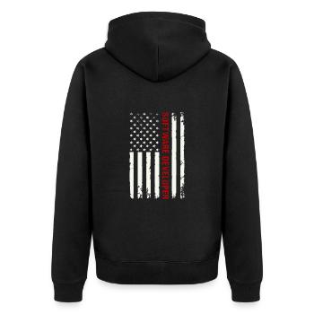 Programmierer Entwickler IT Admin Programmierer Codierung - Unisex Premium Bio Zip Hoodie - Schwarz - Hinten - Nico (187cm)