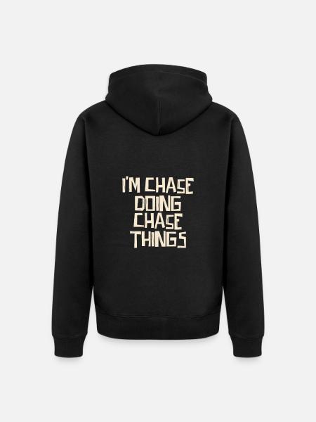 I'm Chase doing Chase things - Unisex Premium Organic Zip Hoodie - black