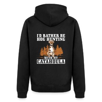 Schweinejagd-design Für Die Wildschweinjagd - Veste à capuche bio Premium Unisexe - noir - Dos - Nico (187cm)