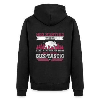 Schweine-gunting-mom-design Für - Veste à capuche bio Premium Unisexe - noir - Dos - Nico (187cm)
