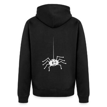 Süße Spinne Spinne Vogelspinne - Unisex Premium Bio Zip Hoodie - Schwarz - Hinten - Nico (187cm)
