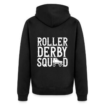Roller derby - Veste à capuche bio Premium Unisexe - noir - Dos - Nico (187cm)